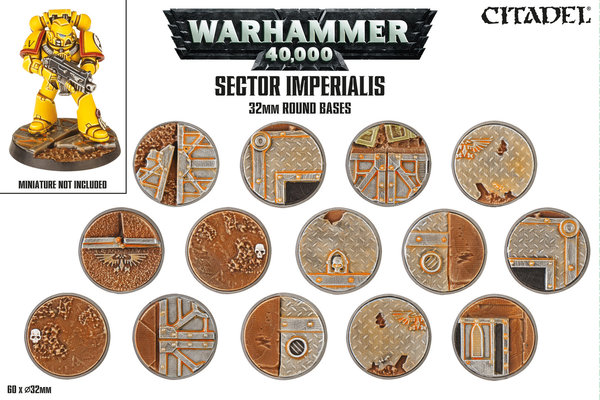 Sector Imperialis 32mm Round Bases (60 Stück) (66-91)